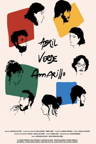 Abril, verde, amarillo poster