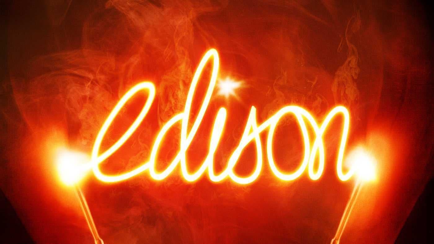 Edison backdrop