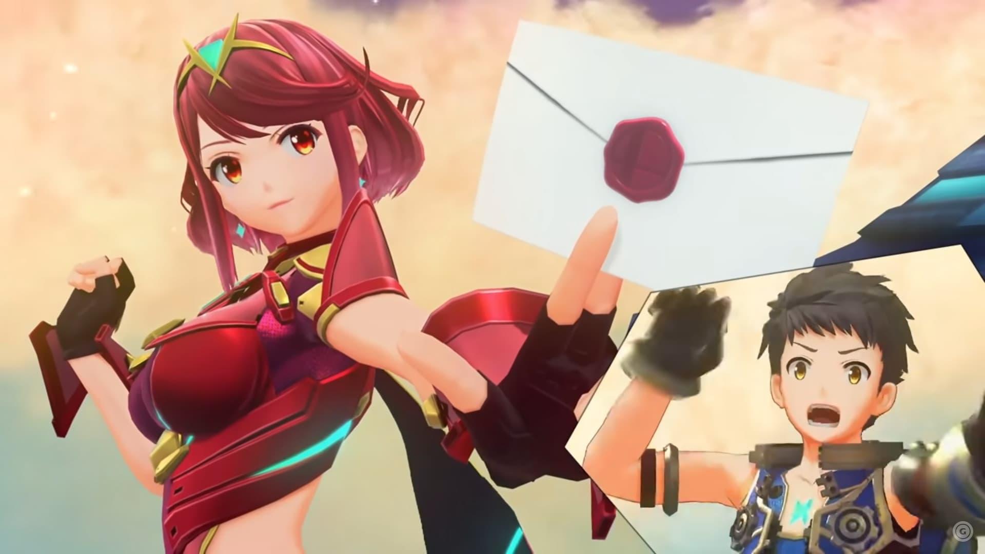 Pyra and Mythra Super Smash Bros. Ultimate Reveal | Nintendo Direct backdrop