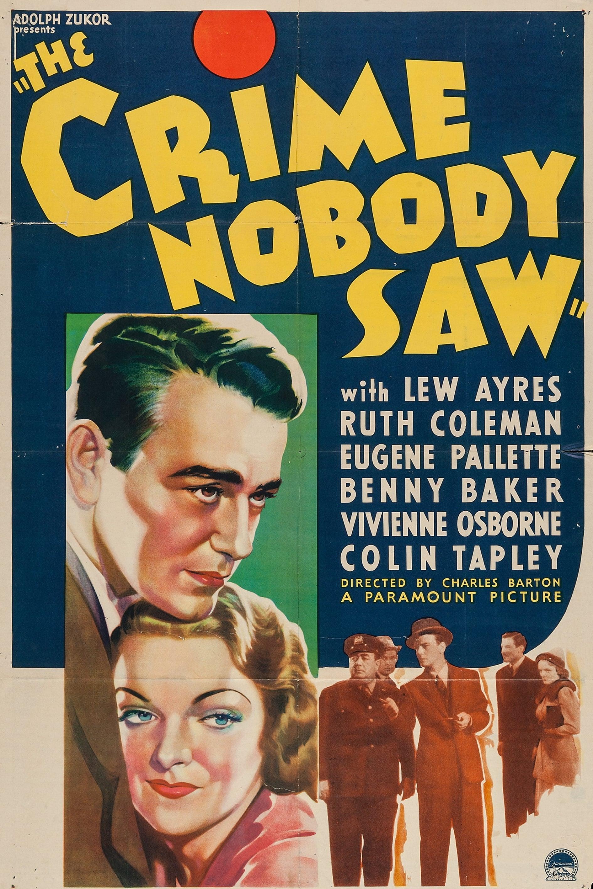 The Crime Nobody Saw poster