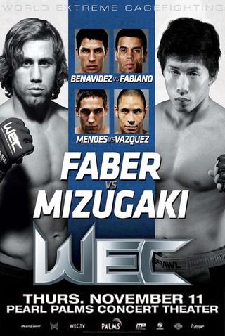 WEC 52: Faber vs. Mizugaki poster