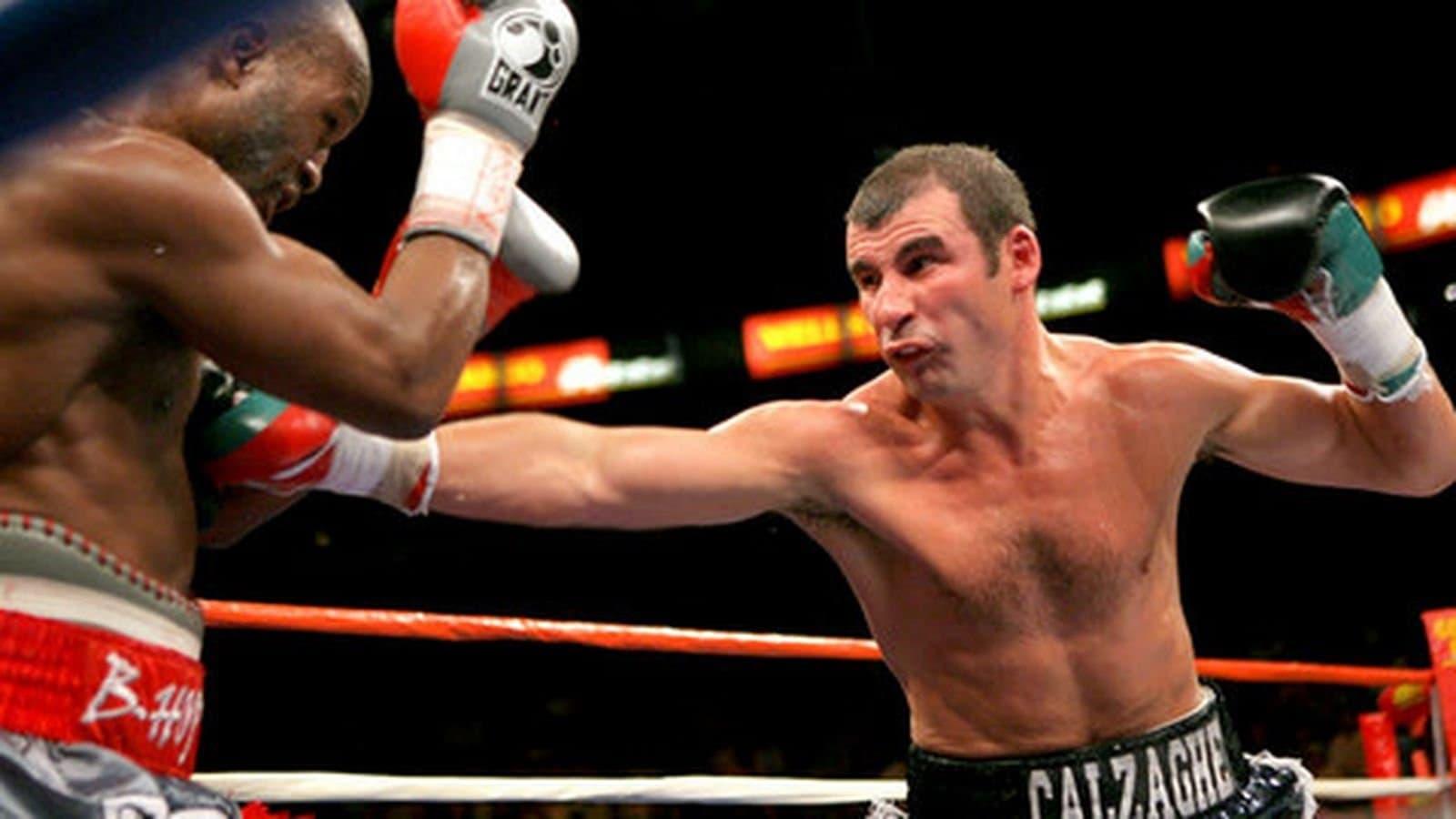 Bernard Hopkins vs. Joe Calzaghe backdrop