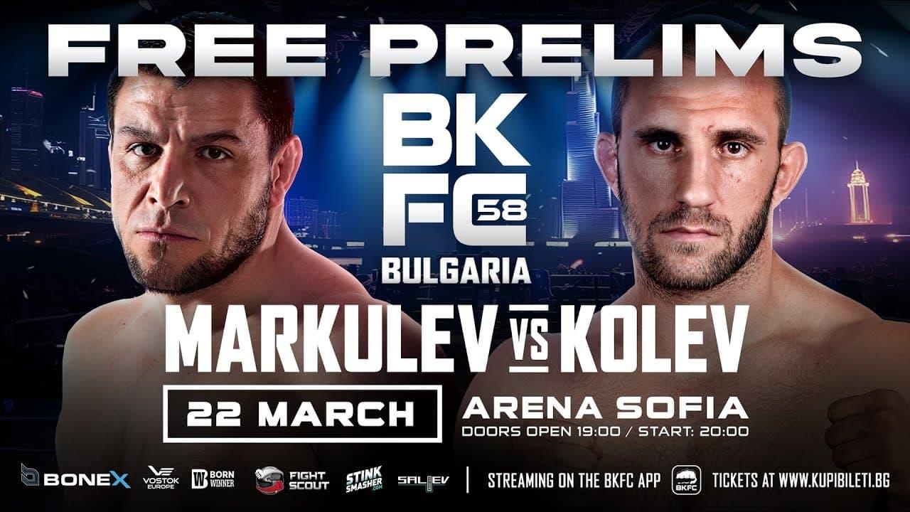 BKFC 58: BULGARIA Markulev vs Kolev backdrop