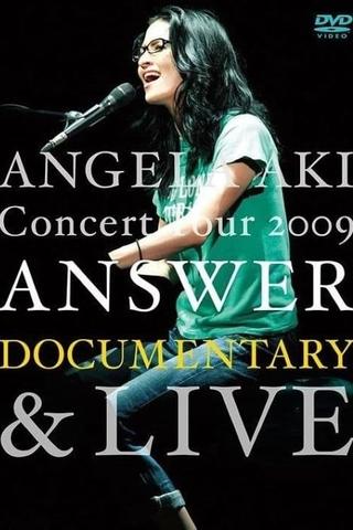ANGELA AKI Concert Tour 2009 ANSWER LIVE poster