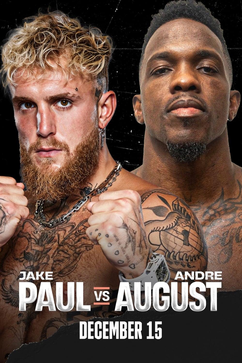 Jake Paul vs. Andre August poster