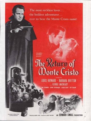 The Return of Monte Cristo poster