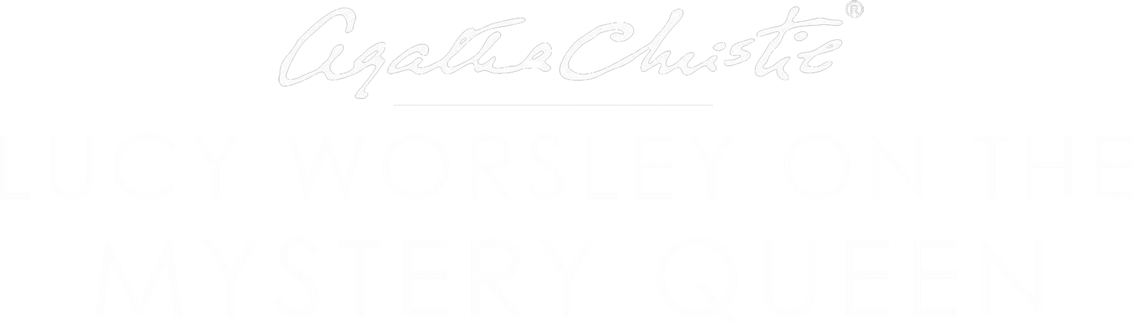 Agatha Christie: Lucy Worsley on the Mystery Queen logo
