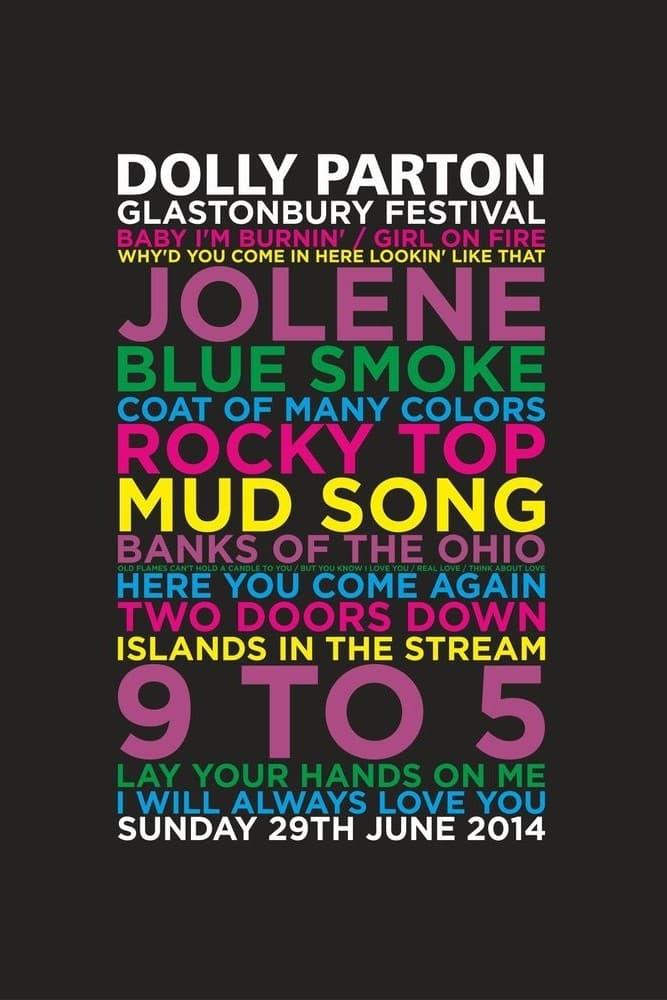 Dolly Parton at Glastonbury 2014 poster