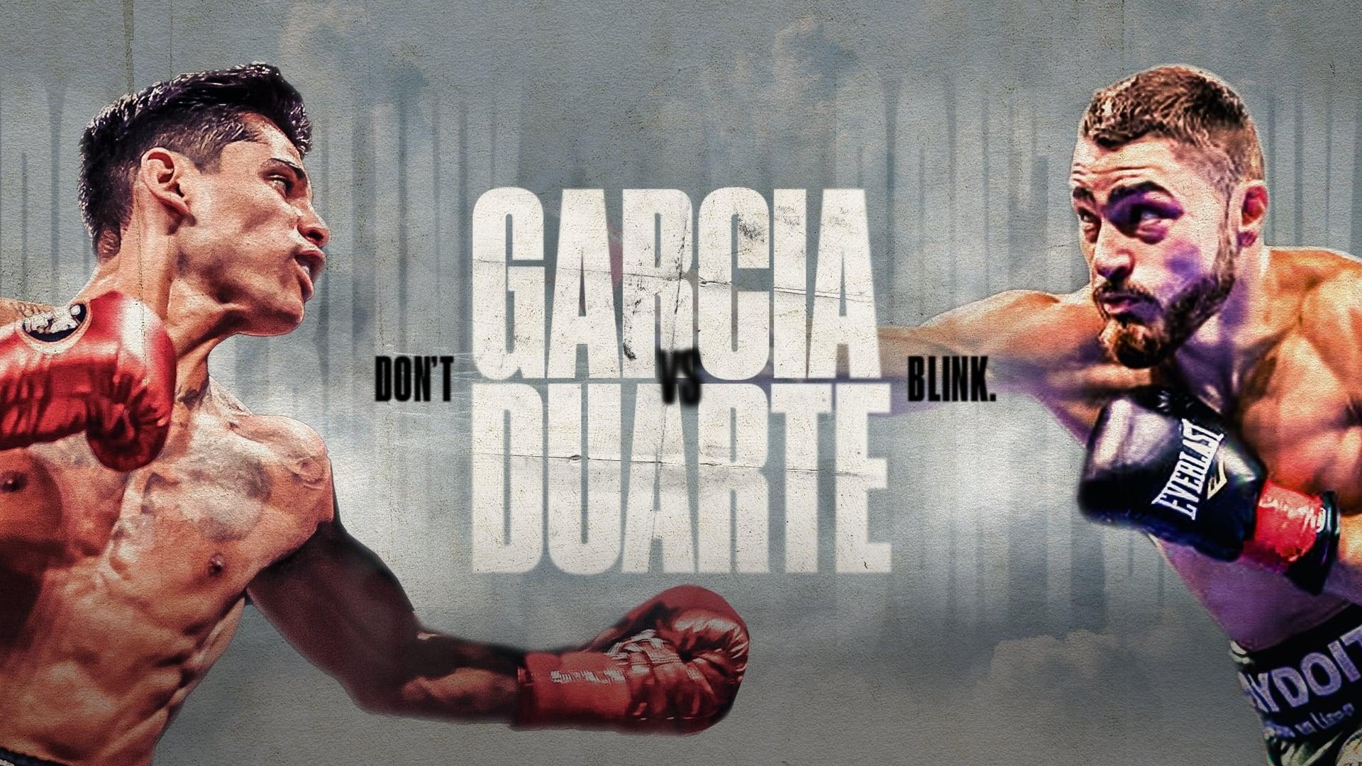 Ryan Garcia vs. Oscar Duarte backdrop