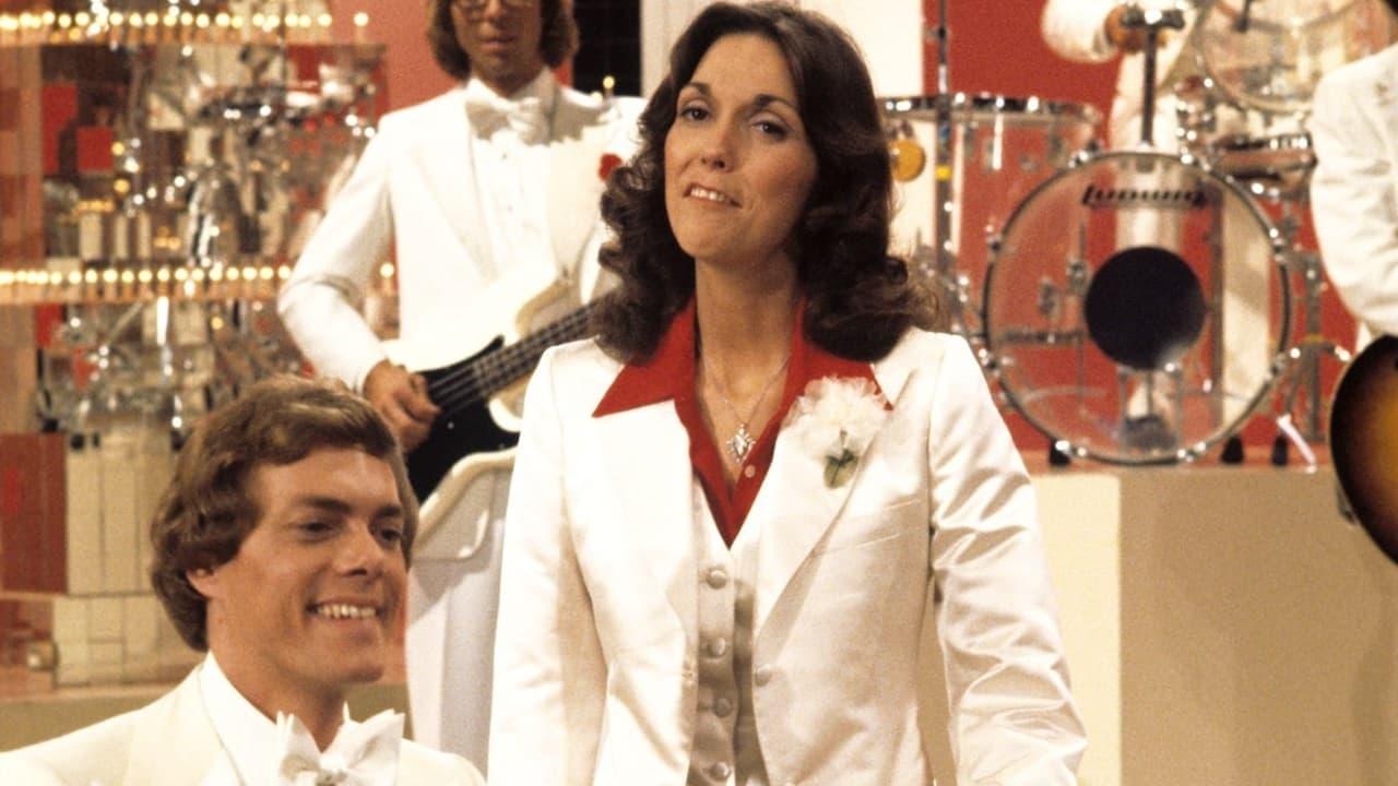 The Carpenters at Christmas backdrop