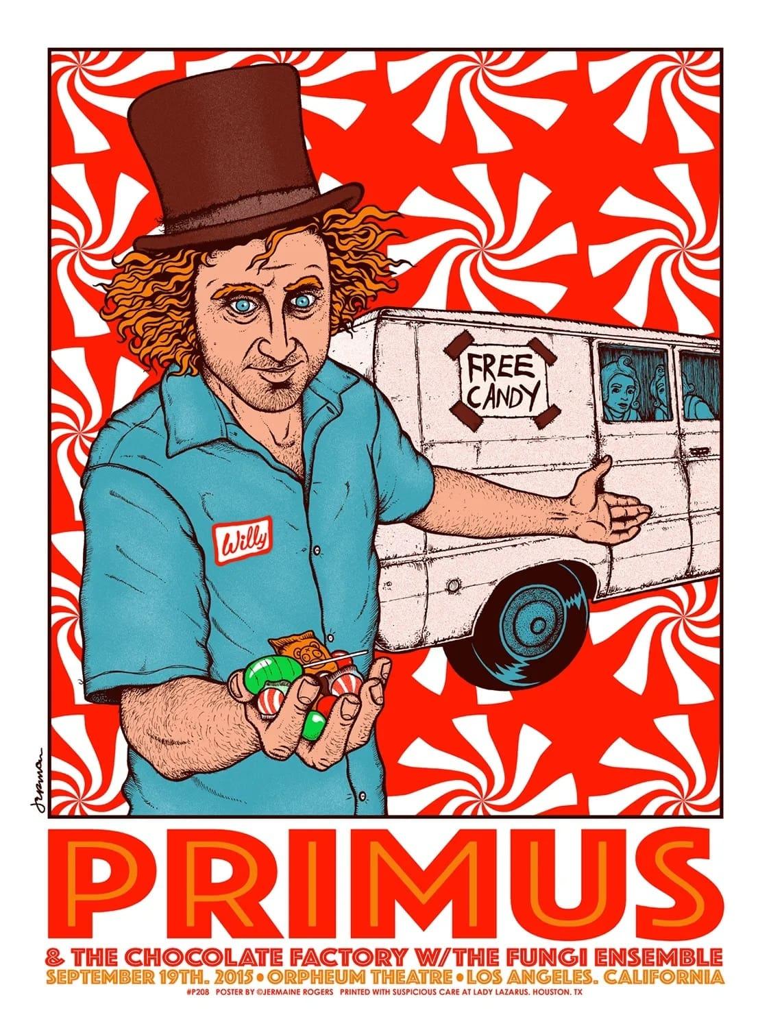 Primus  - Orpheum Theatre  Los Angeles poster