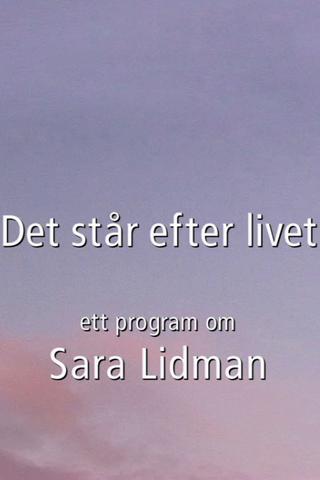 Det står efter livet poster