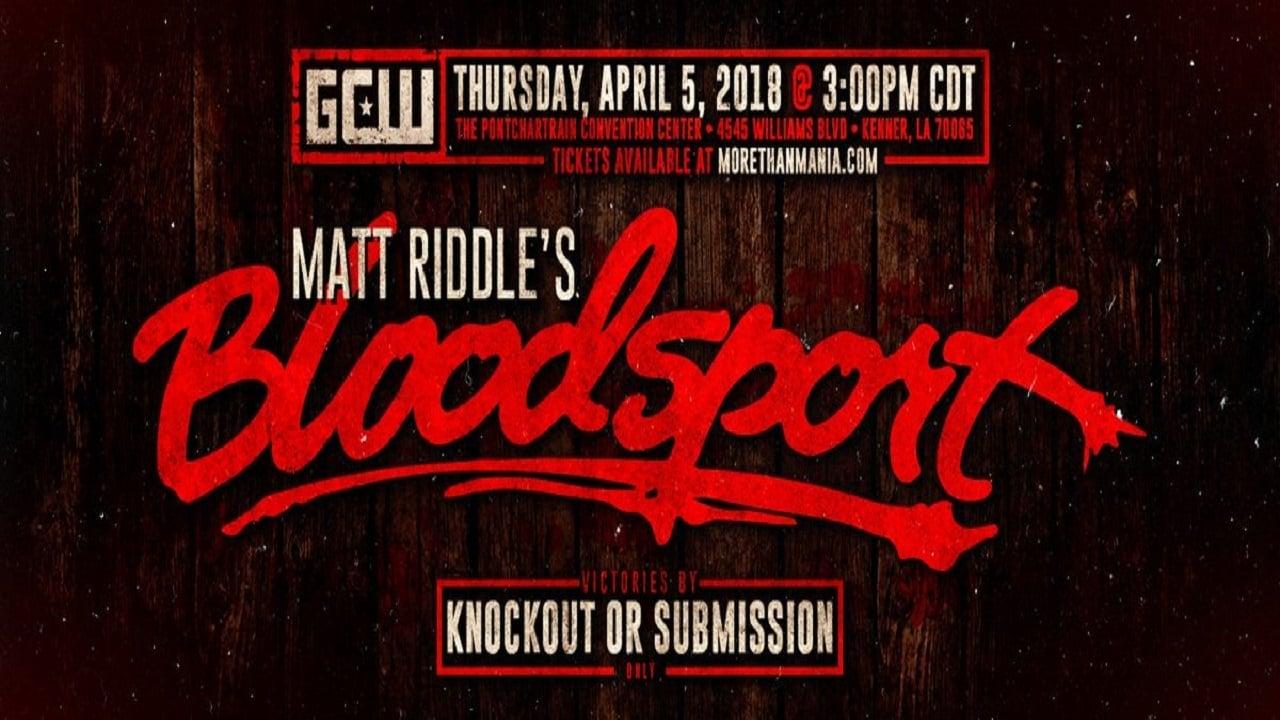 GCW Matt Riddle's Bloodsport backdrop
