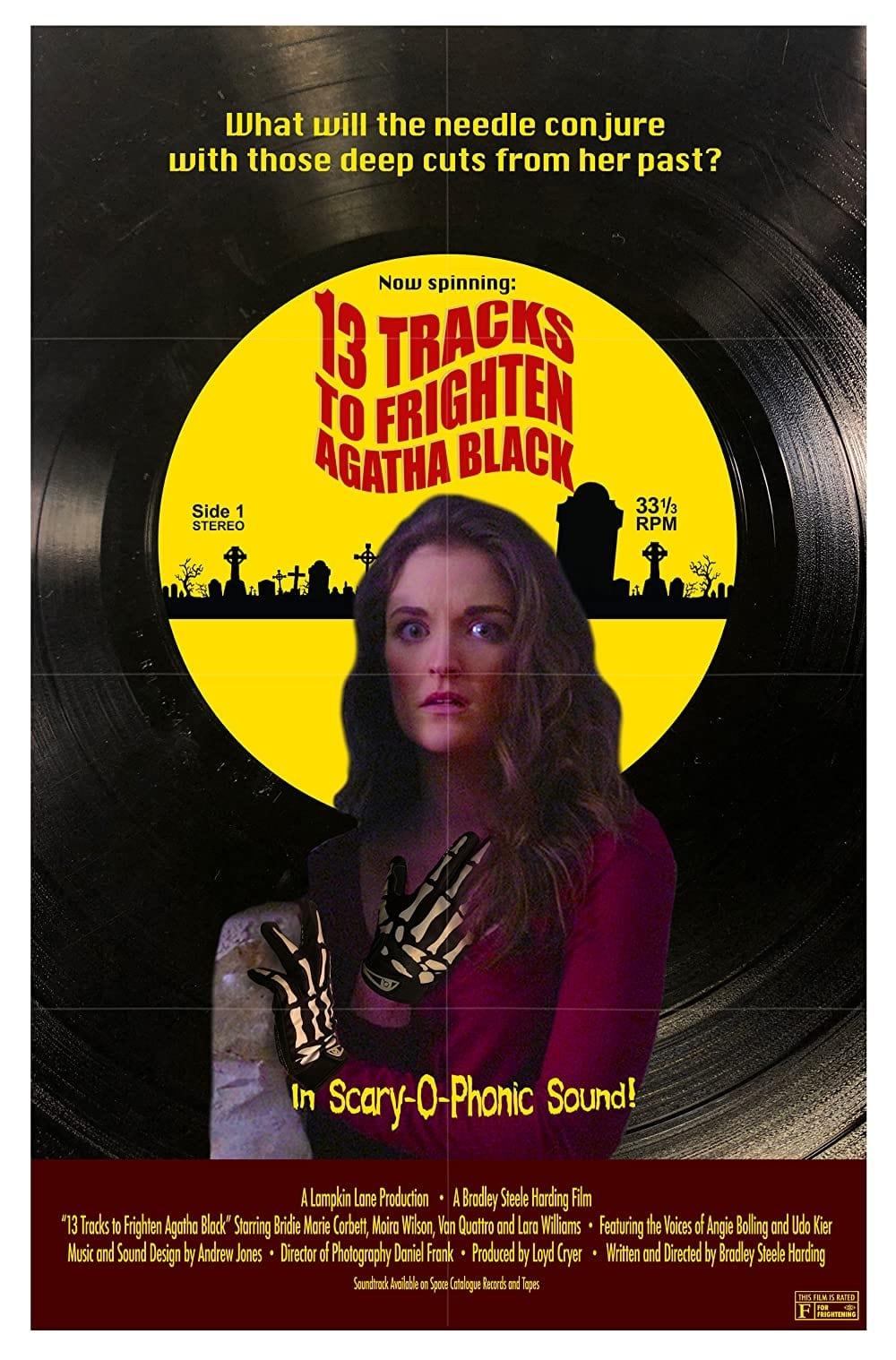13 Tracks to Frighten Agatha Black poster