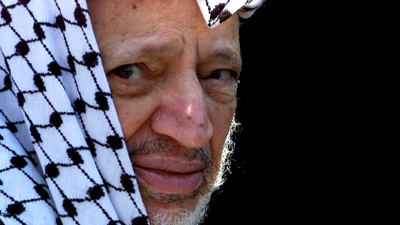 Yasser Arafat backdrop