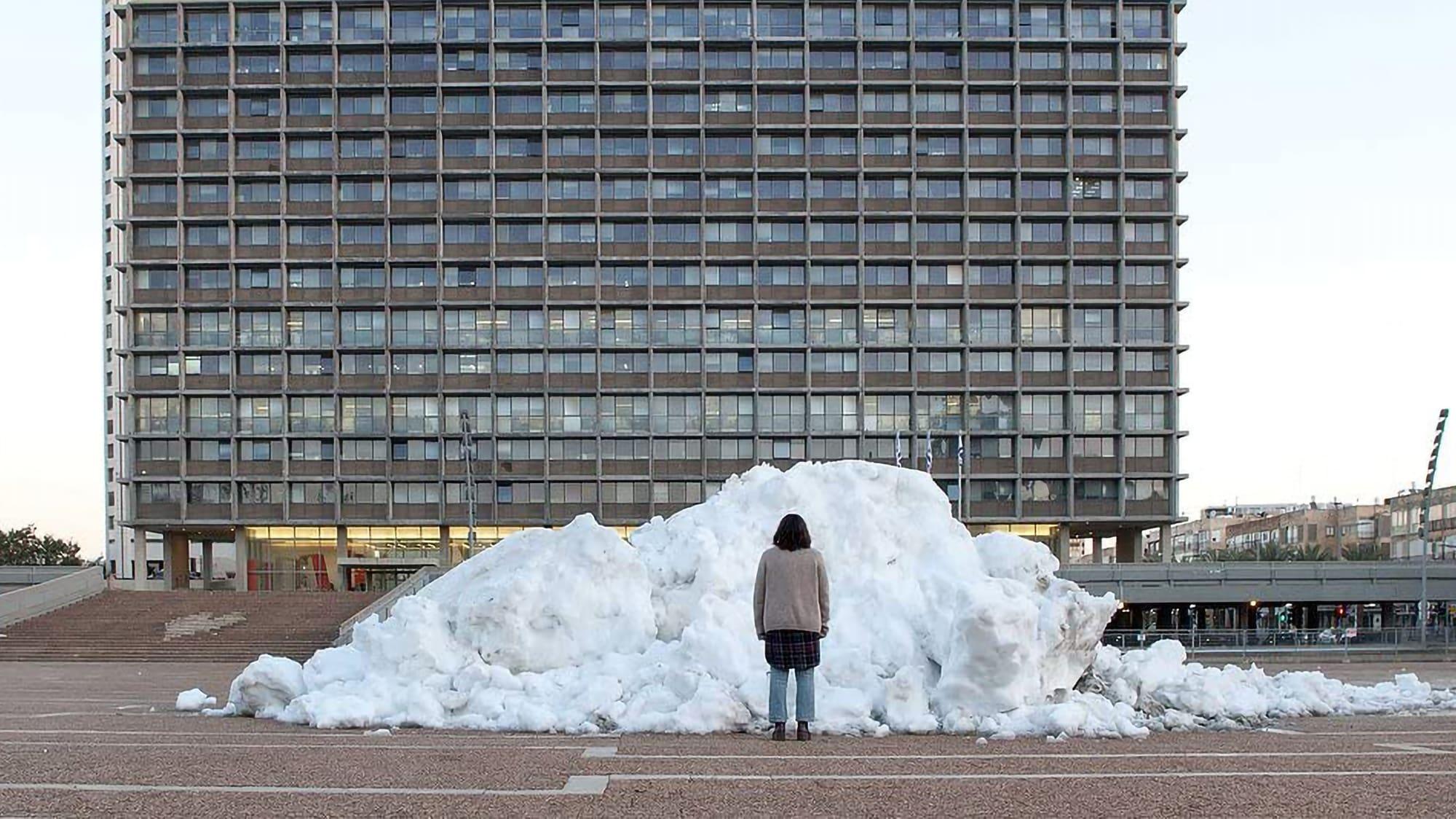 Snow backdrop