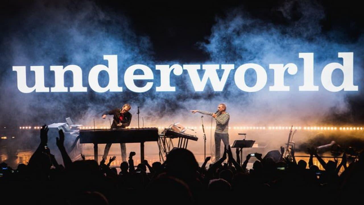 Underworld Glastonbury 2016 backdrop