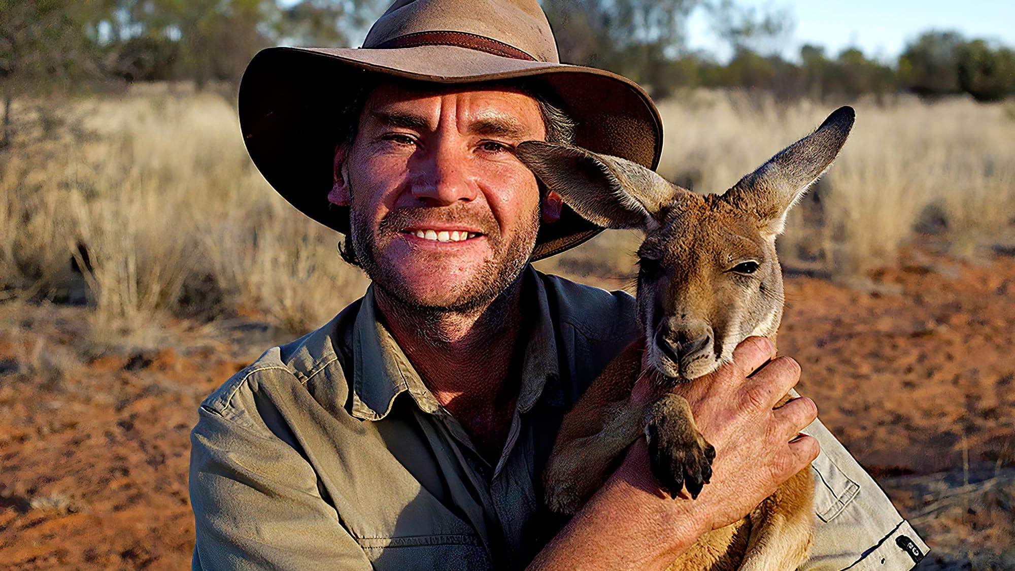 Kangaroo Dundee backdrop