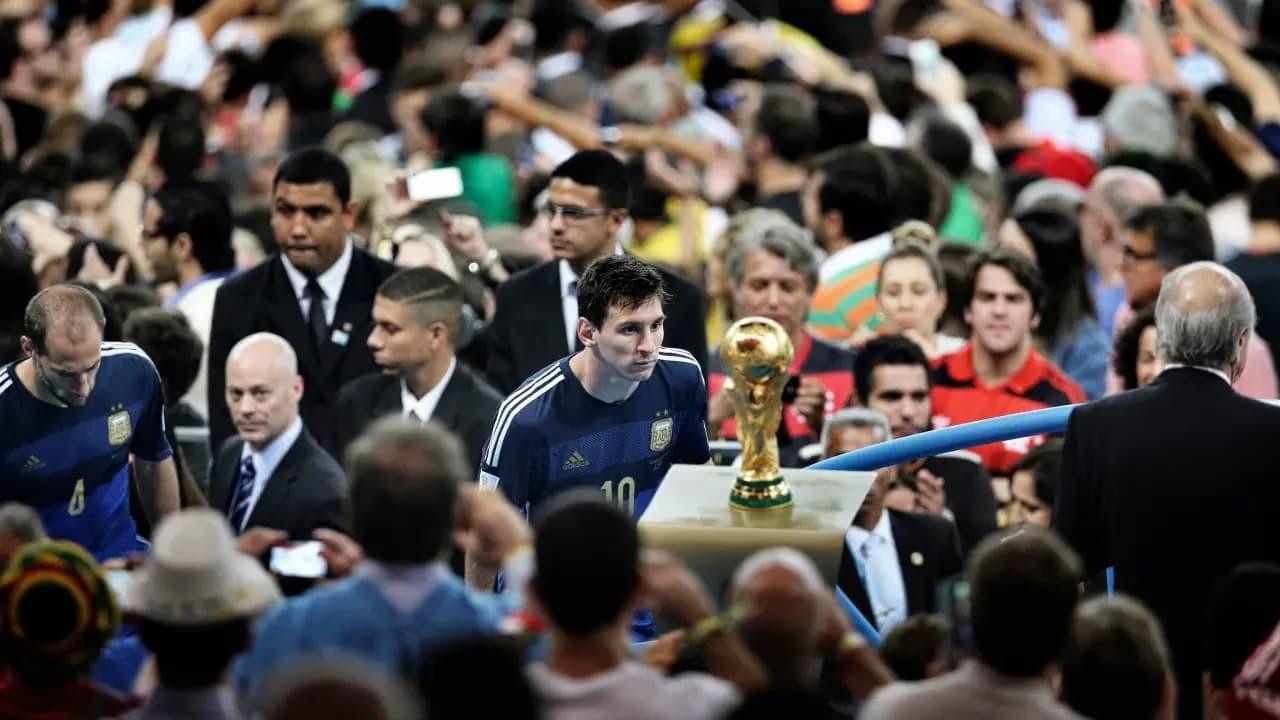 Lionel Messi - The Drama of Argentina backdrop