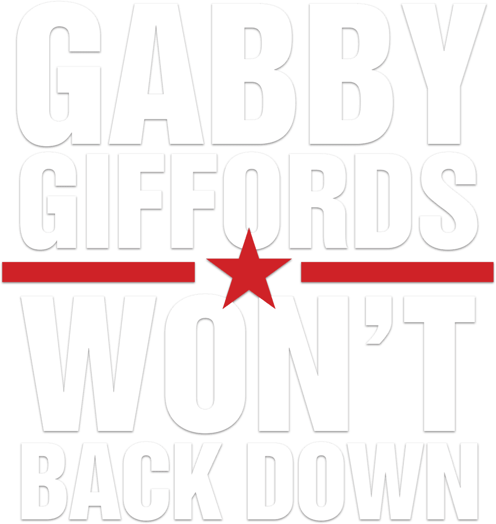 Gabby Giffords Won't Back Down logo
