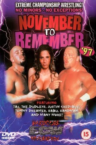 ECW November To Remember 1997 poster