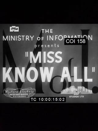 Miss Knowall poster
