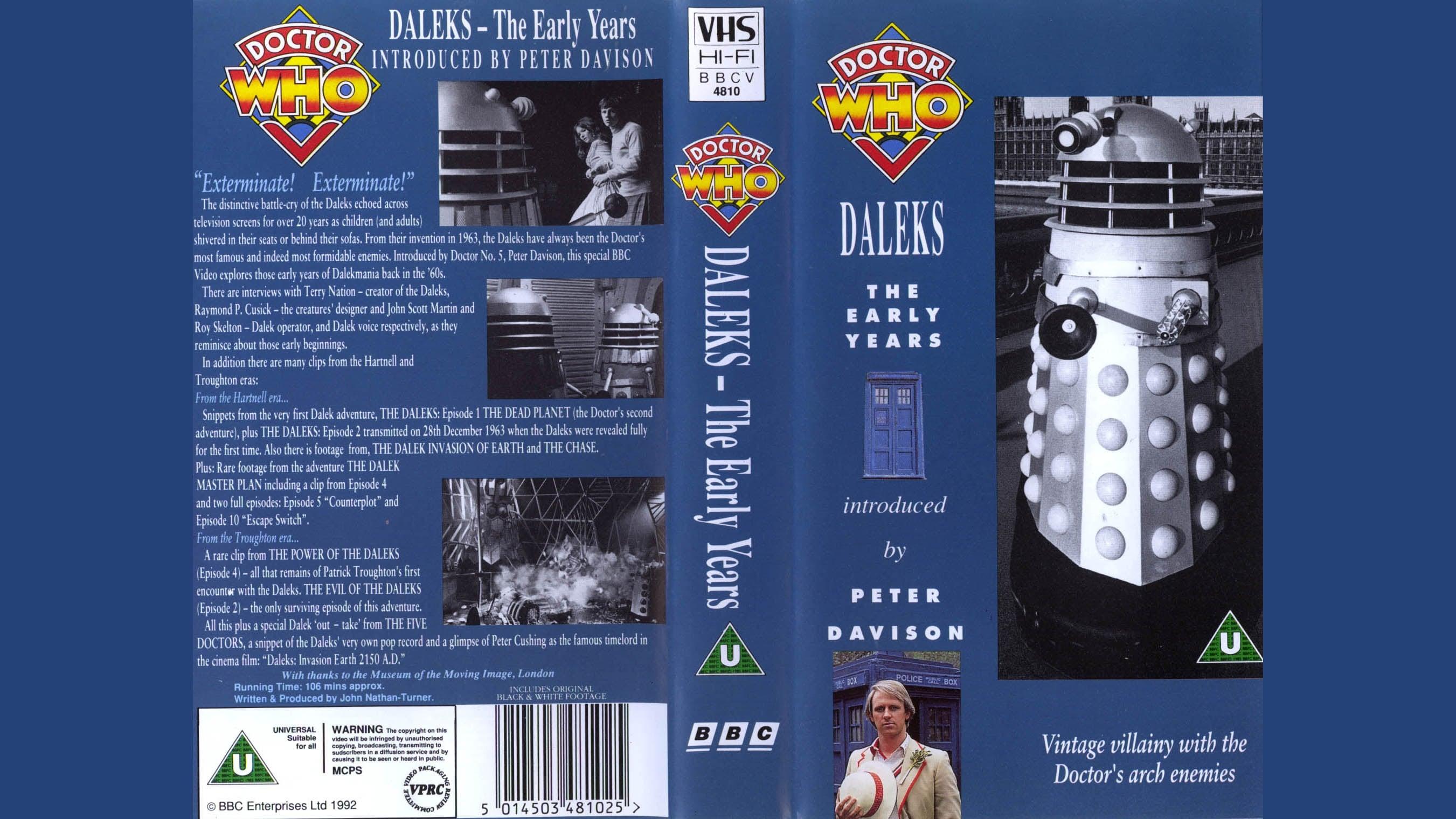 Doctor Who: Daleks - The Early Years backdrop