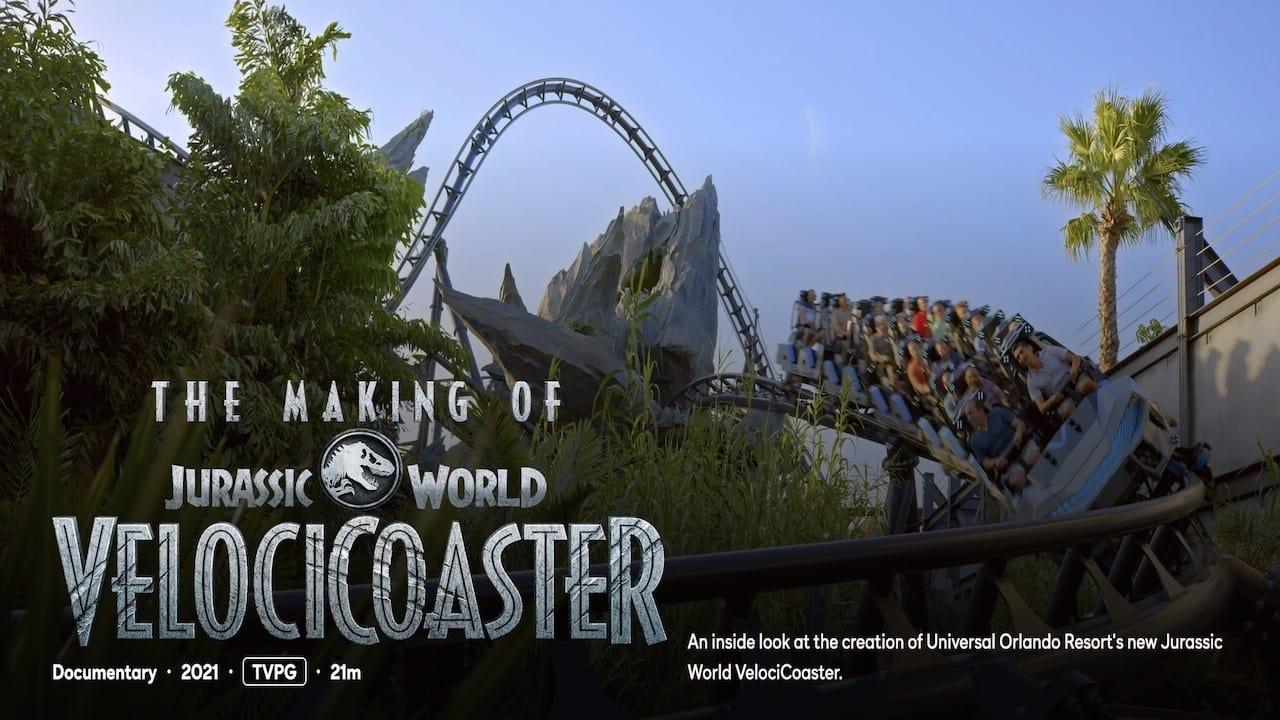 The Making of Jurassic World VelociCoaster backdrop