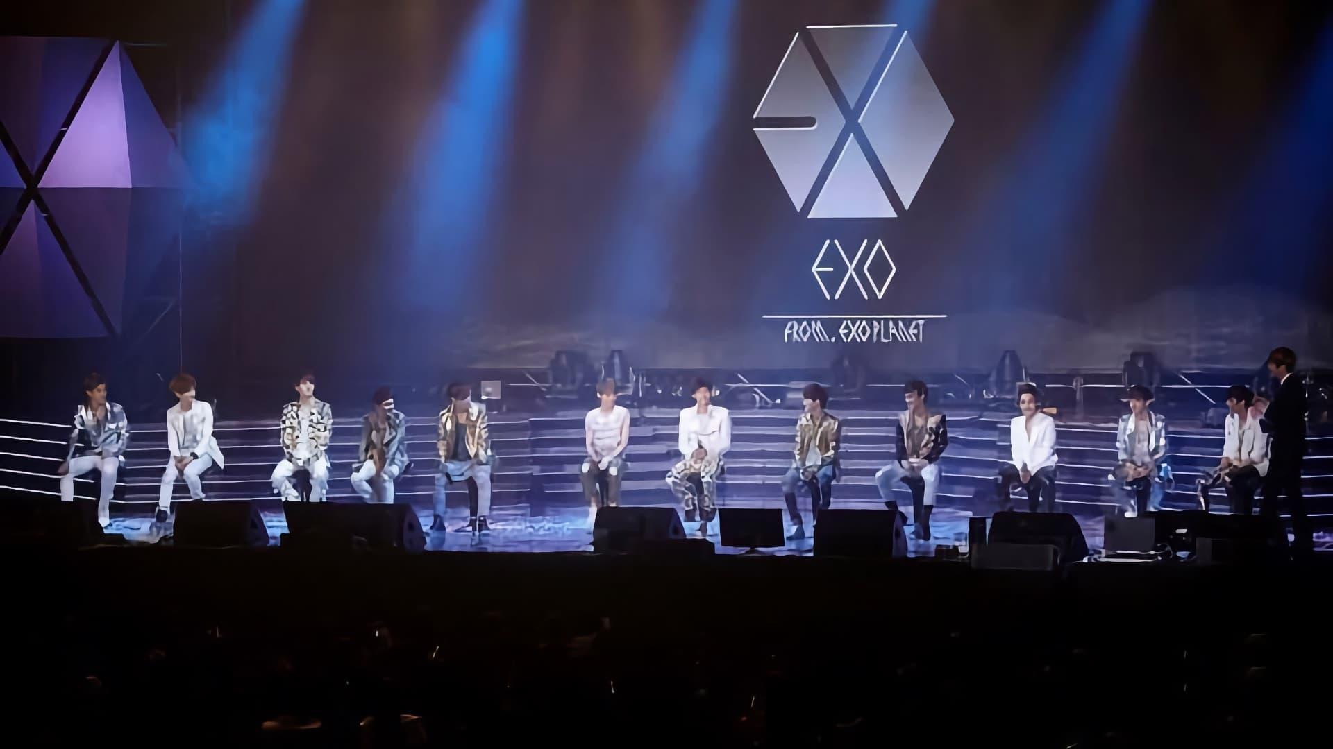 EXO Debut Showcase in Korea backdrop