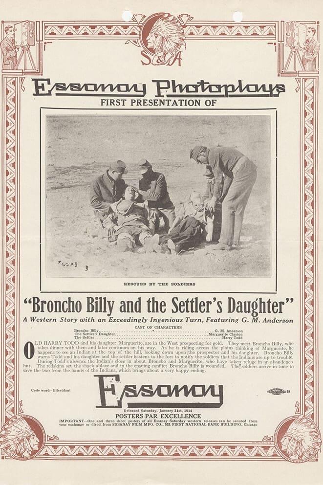 Broncho Billy and the Settler's Daughter poster