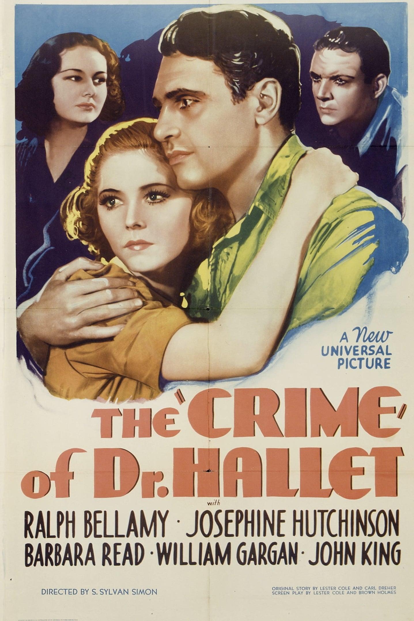 The Crime of Doctor Hallet poster