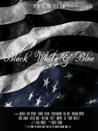 Black, White & Blue poster