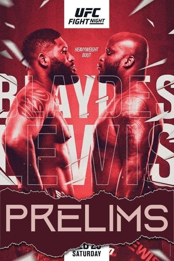 UFC Fight Night 185: Blaydes vs. Lewis poster