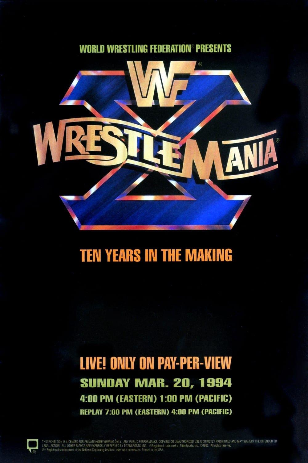 WWE WrestleMania X poster