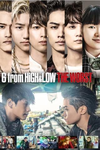 6 from HiGH&LOW THE WORST poster
