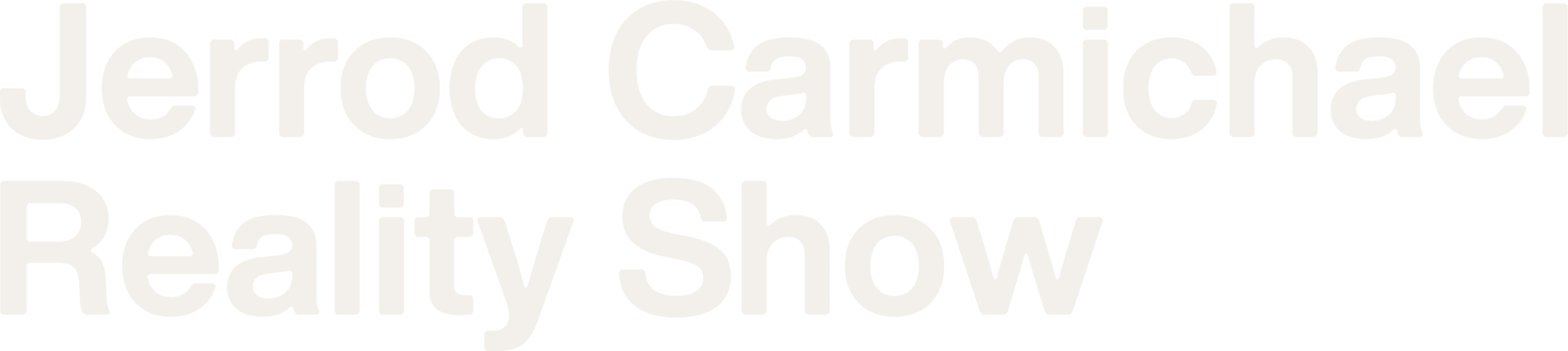 Jerrod Carmichael Reality Show logo