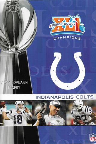 NFL Super Bowl XLI - Indianapolis Colts Championship poster