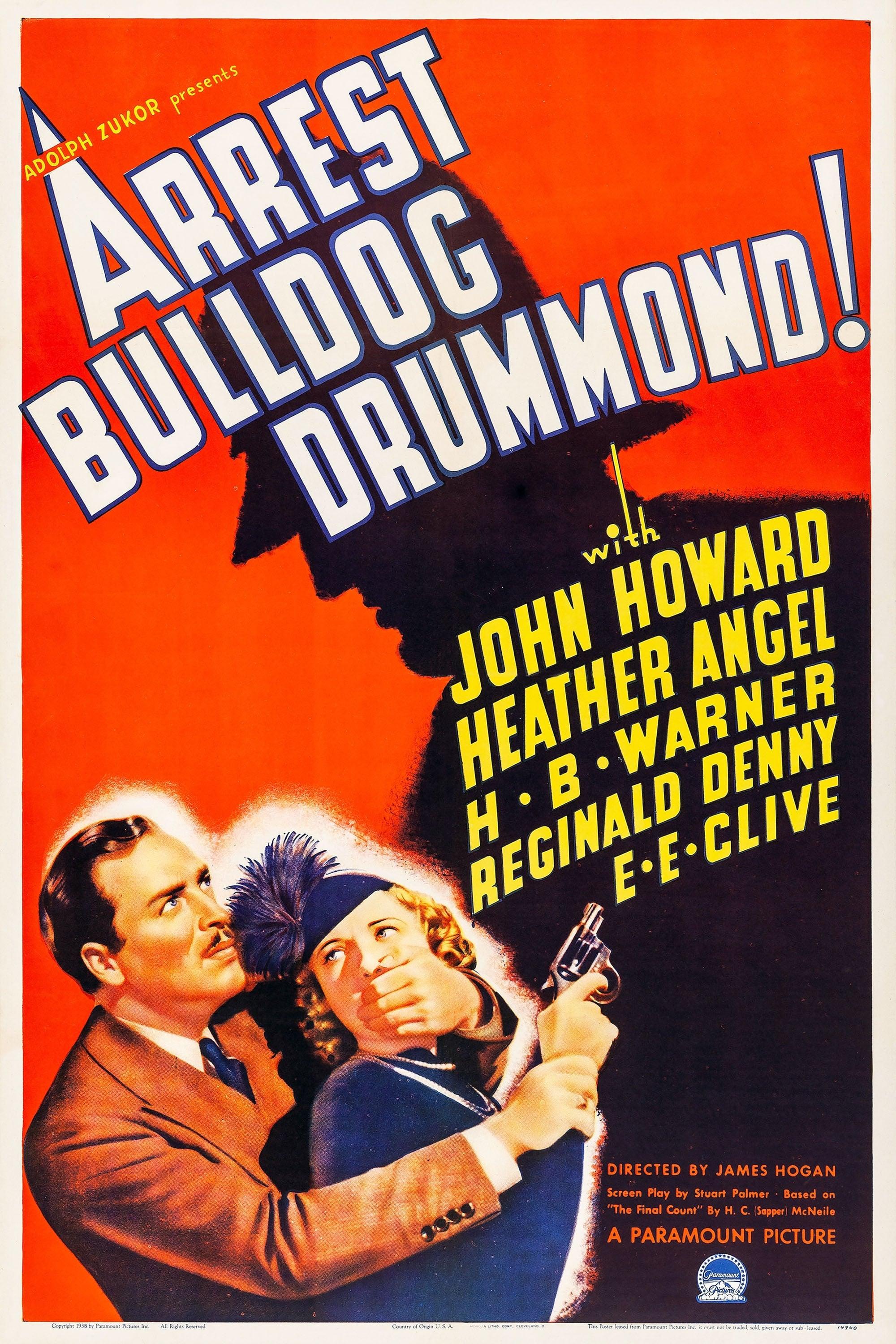 Arrest Bulldog Drummond poster