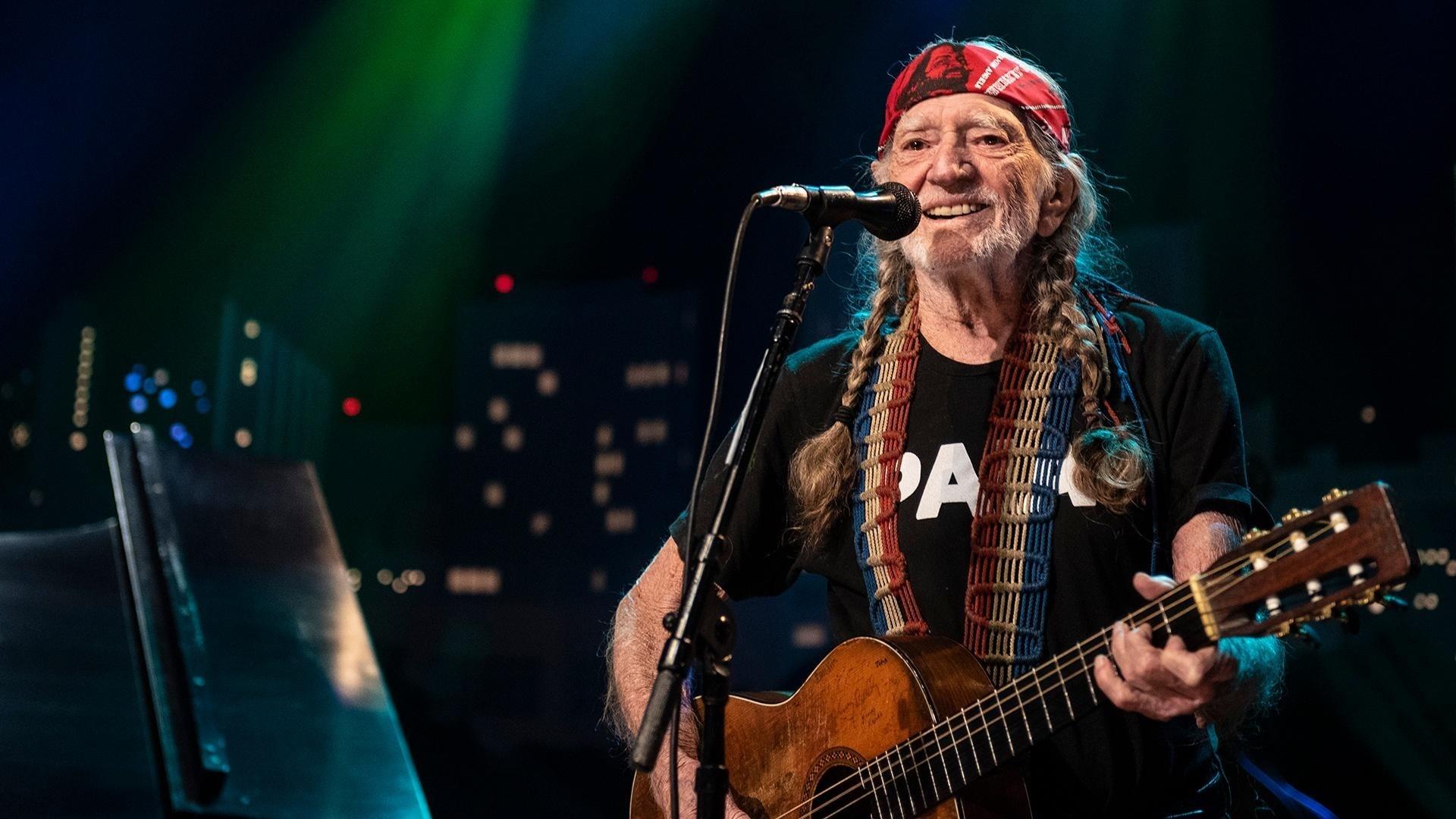 Willie Nelson at Austin City Limits backdrop