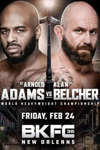 BKFC 36: Adams vs. Belcher poster