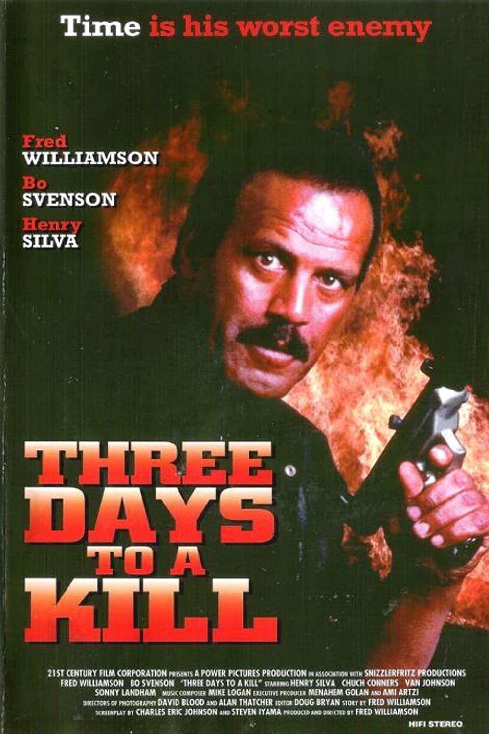 Three Days To A Kill poster