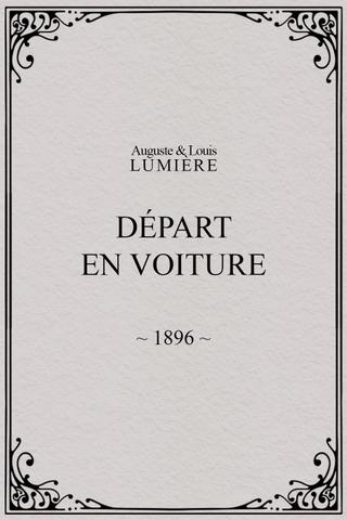 Départ en voiture poster