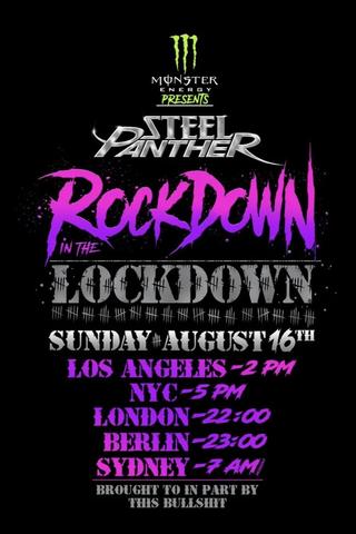 Steel Panther - Rockdown In The Lockdown poster