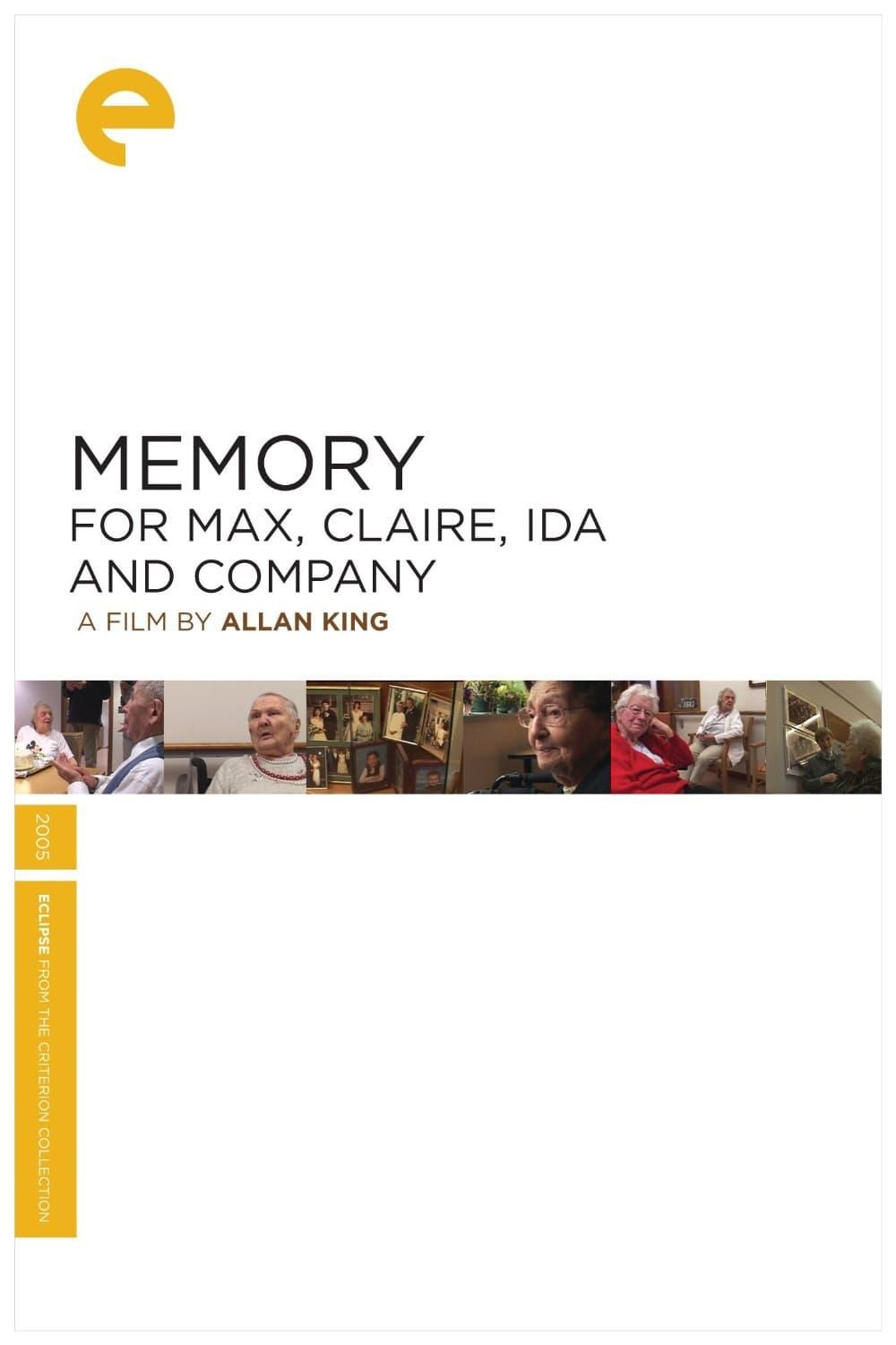 Memory for Max, Claire, Ida and Company poster