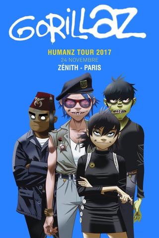 Gorillaz at Zénith 2017 poster