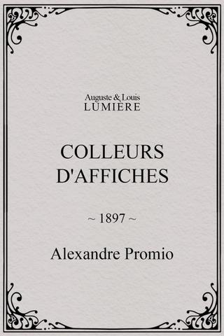 Colleurs d'affiches poster