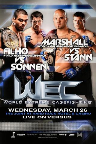 WEC 33: Marshall vs. Stann poster