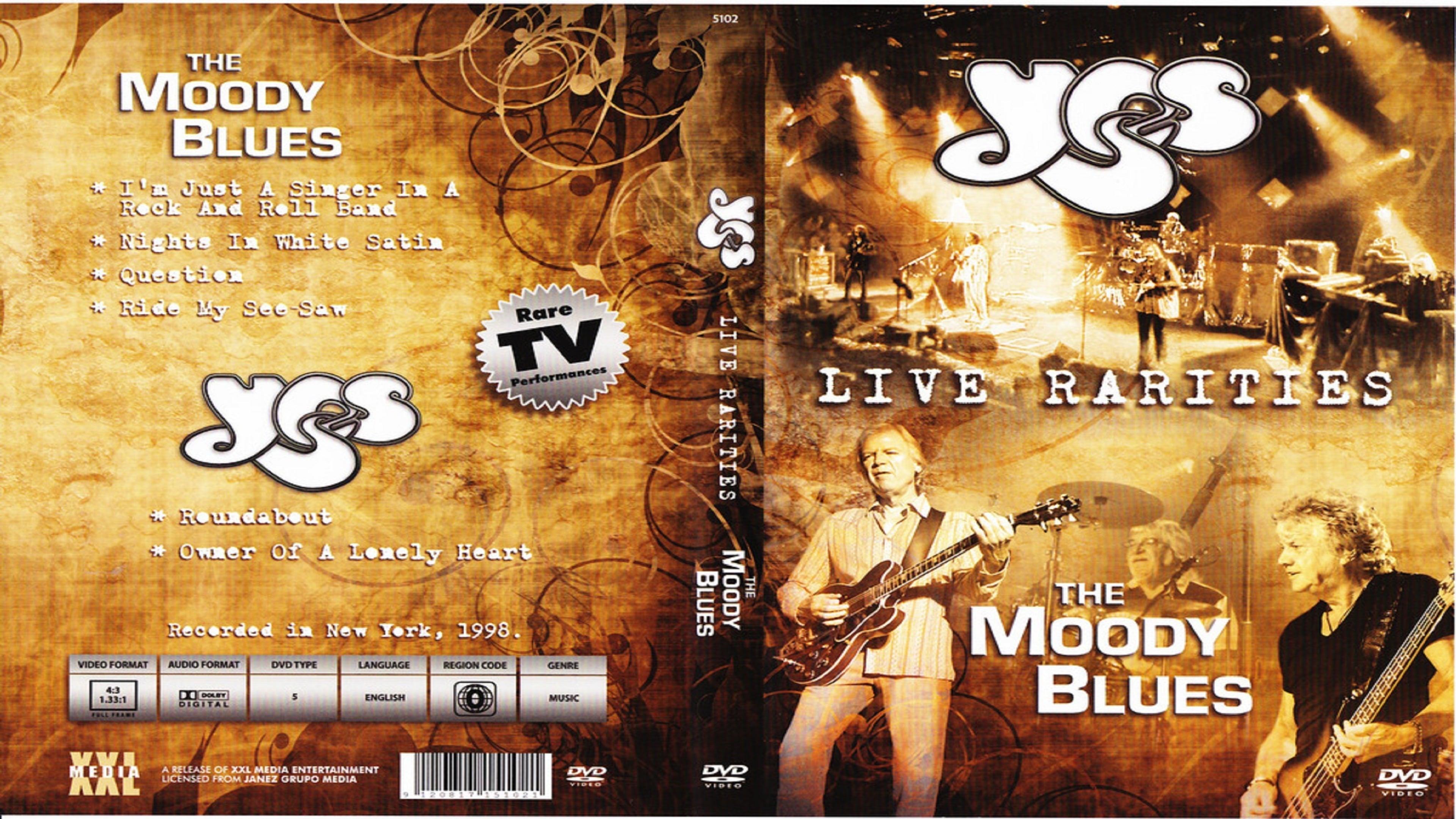 The Moody Blues & Yes - Live Rarities backdrop