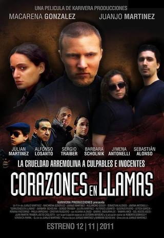 Corazones en llamas poster