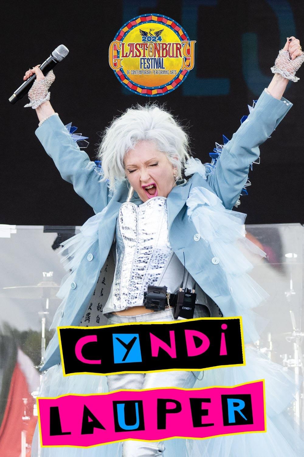 Cyndi Lauper: Glastonbury 2024 poster